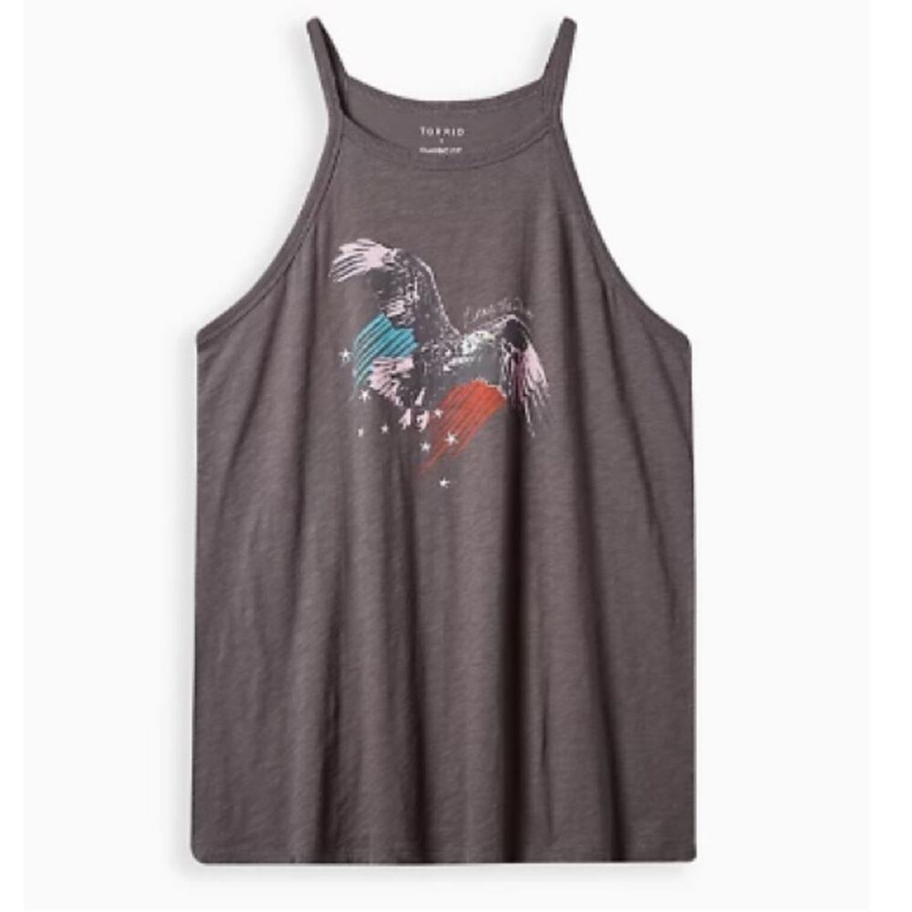 Torrid Living The Dream" Eagle GRAPHIC Living The Dream" Eagle HI NECK TANK